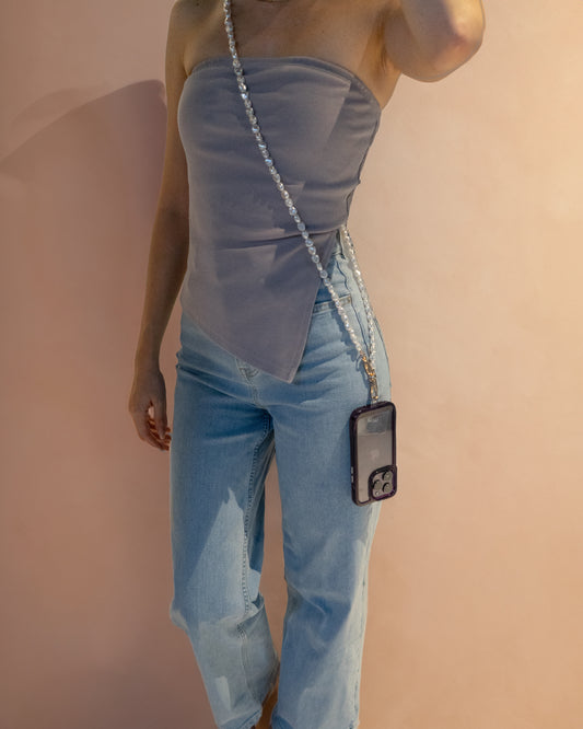 Emsy Australia crossbody phone cases are compatible with iPhone, Samsung models. The cases offer protection with durable cords, keeping phones secure with fashionable coloured ropes to elevate your style. Fashion hands-free phone accessories. 
Pearl strap from Emily in Paris Netflix, a utility wrist strap or a rope wrist strap the perfect solution to keep your phone safe while keeping your hands free. Discover collection including 2-in-1 utility cross-body strap, the stylish rope cross-body strap.