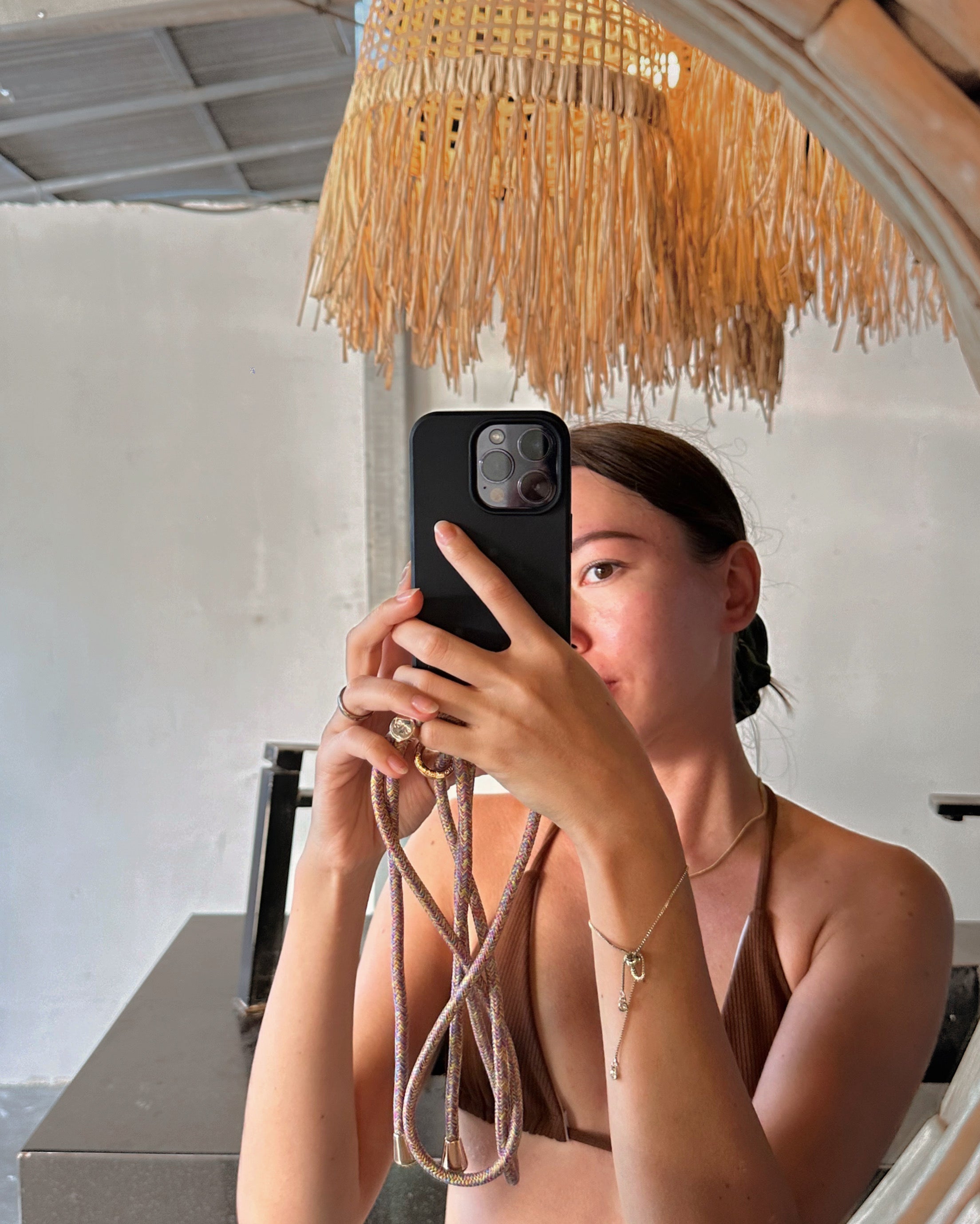 Emsy Australia crossbody phone cases are compatible with iPhone, Samsung models. The cases offer protection with durable cords, keeping phones secure with fashionable coloured ropes to elevate your style. Fashion hands-free phone accessories Chain strap, a utility wrist strap or a rope wrist strap the perfect solution to keep your phone safe while keeping your hands free. Discover collection including 2-in-1 utility cross-body strap, the stylish rope cross-body strap.