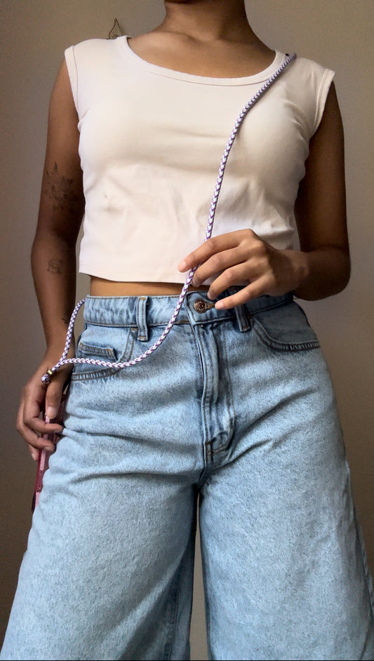 Emsy Australia crossbody phone cases are compatible with iPhone, Samsung models. The cases offer protection with durable cords, keeping phones secure with fashionable coloured ropes to elevate your style. Fashion hands-free phone accessories.