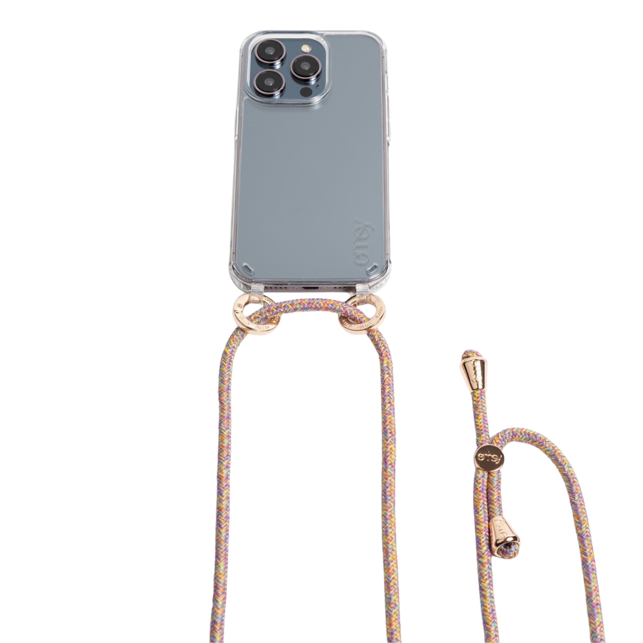 Emsy Australia crossbody phone cases are compatible with iPhone, Samsung models. The cases offer protection with durable cords, keeping phones secure with fashionable coloured ropes to elevate your style. Fashion hands-free phone accessories Chain strap, a utility wrist strap or a rope wrist strap the perfect solution to keep your phone safe while keeping your hands free. Discover collection including 2-in-1 utility cross-body strap, the stylish rope cross-body strap.