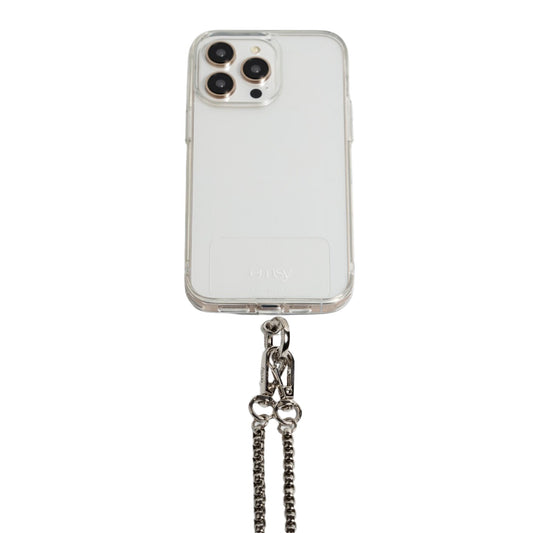 Universal phone patch designed to convert any iPhone, Samsung, or Huawei model into a crossbody phone case. This versatile accessory features a durable adhesive back that attaches securely to your smartphone, allowing you to add a crossbody strap for hands-free convenience. Ideal for on-the-go activities, it ensures your phone is always accessible while providing a modern, practical way to carry your device. Perfect for those who value functionality and style.