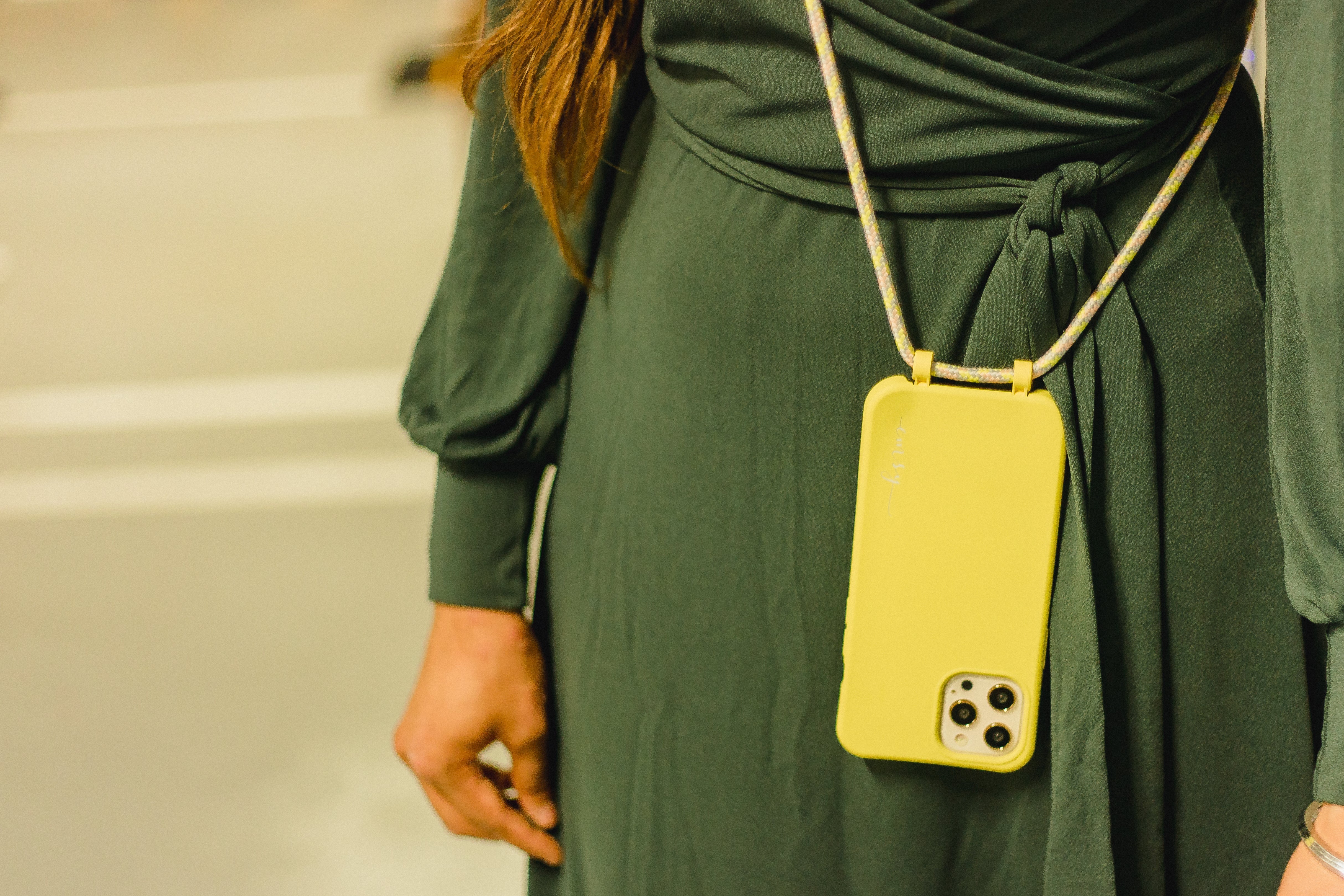 Universal phone patch designed to convert any iPhone, Samsung, or Huawei model into a crossbody phone case. This versatile accessory features a durable adhesive back that attaches securely to your smartphone, allowing you to add a crossbody strap for hands-free convenience.