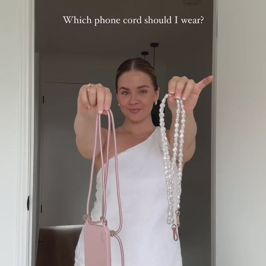 Emsy Australia crossbody phone cases are compatible with iPhone, Samsung models. The cases offer protection with durable cords, keeping phones secure with fashionable coloured ropes to elevate your style. Fashion hands-free phone accessories. 

Pearl strap from Emily in Paris Netflix, a utility wrist strap or a rope wrist strap the perfect solution to keep your phone safe while keeping your hands free. Discover collection including 2-in-1 utility cross-body strap, the stylish rope cross-body strap.