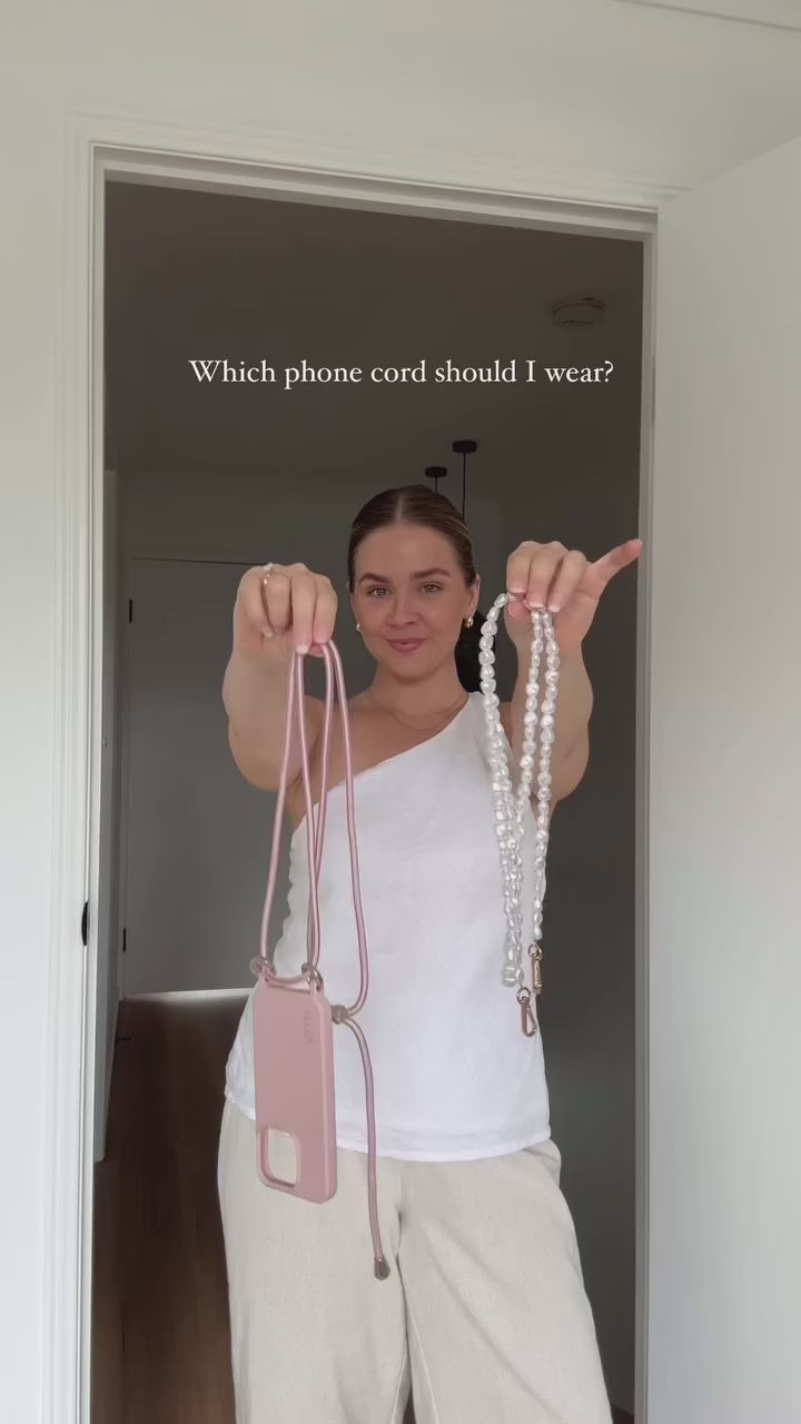 Emsy Australia crossbody phone cases are compatible with iPhone, Samsung models. The cases offer protection with durable cords, keeping phones secure with fashionable coloured ropes to elevate your style. Fashion hands-free phone accessories. 

Pearl strap from Emily in Paris Netflix, a utility wrist strap or a rope wrist strap the perfect solution to keep your phone safe while keeping your hands free. Discover collection including 2-in-1 utility cross-body strap, the stylish rope cross-body strap.
