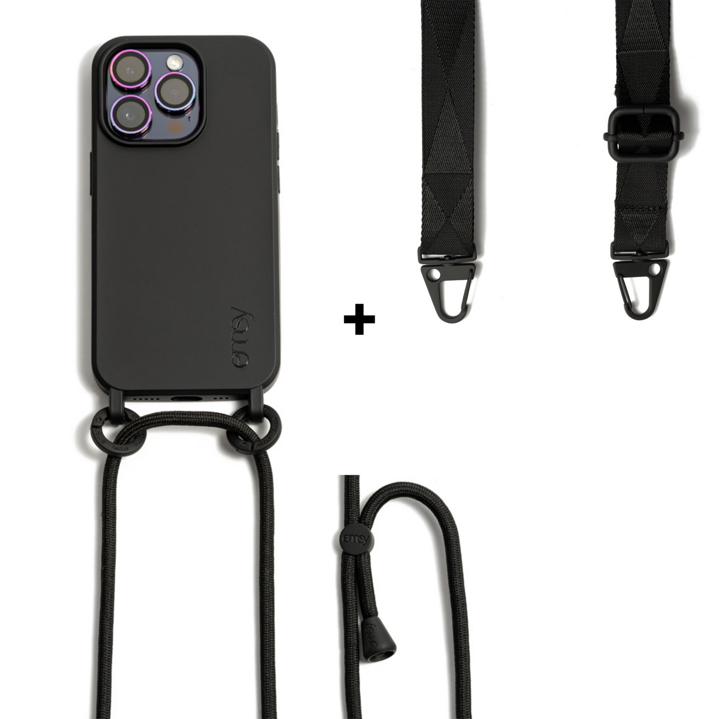 Emsy Australia crossbody phone cases are compatible with iPhone, Samsung models. The cases offer protection with durable cords, keeping phones secure with fashionable coloured ropes to elevate your style. Fashion hands-free phone accessories