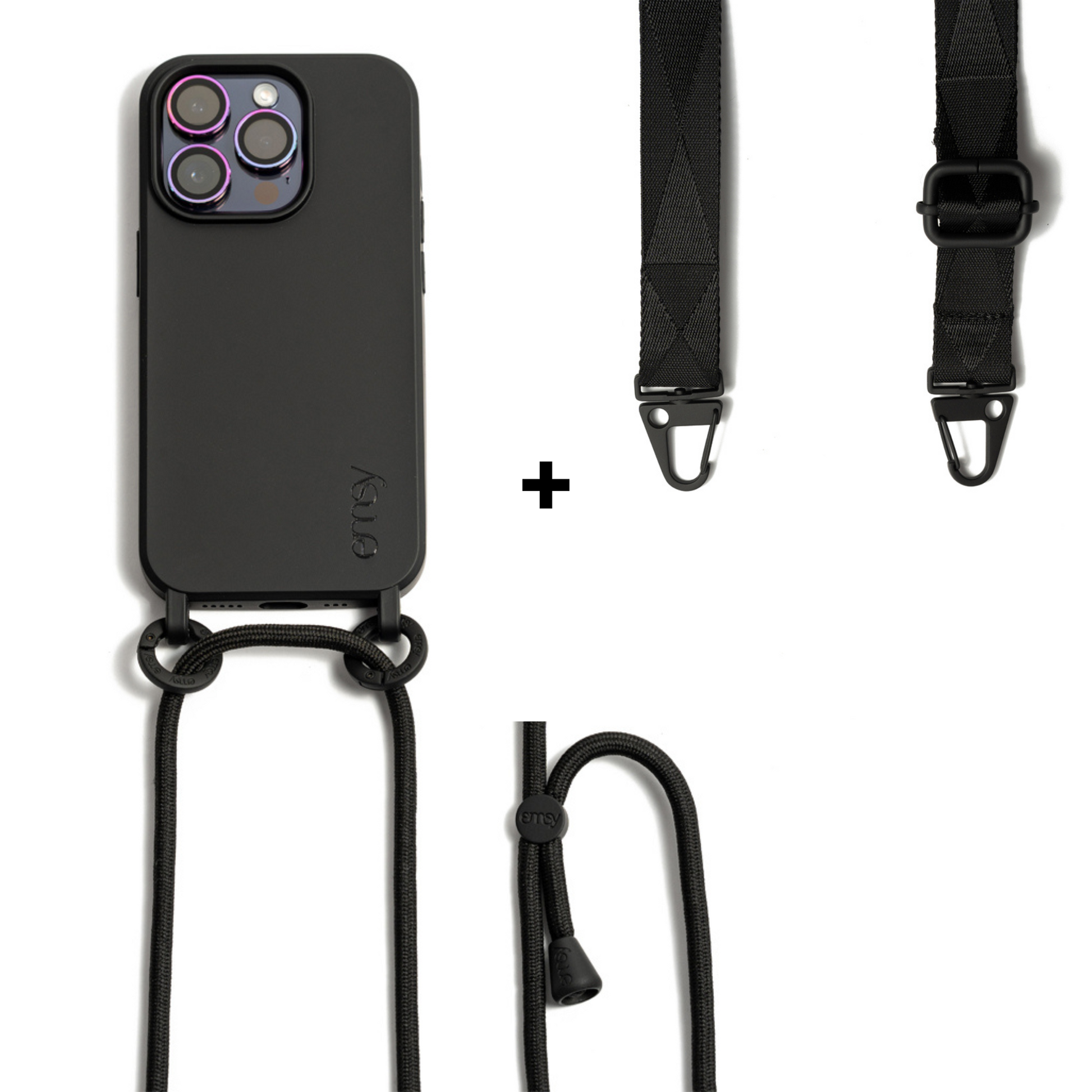 Emsy Australia crossbody phone cases are compatible with iPhone, Samsung models. The cases offer protection with durable cords, keeping phones secure with fashionable coloured ropes to elevate your style. Fashion hands-free phone accessories
