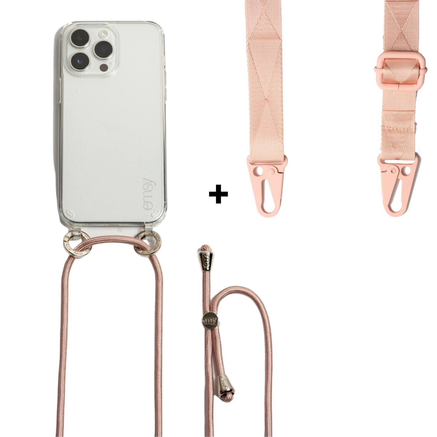 Emsy Australia's crossbody phone cases are tailor-made for iPhone and Samsung models, offering stylish protection with a practical edge. These fashionable phone accessories come equipped with durable cords, chain straps, utility wrist straps, and the new addition of chain wristlets, ensuring your device remains secure while providing hands-free ease. Elevate your style with our vibrant colored ropes and versatile strap options, including the 2-in-1 utility cross-body strap and the elegant rope cross-body st