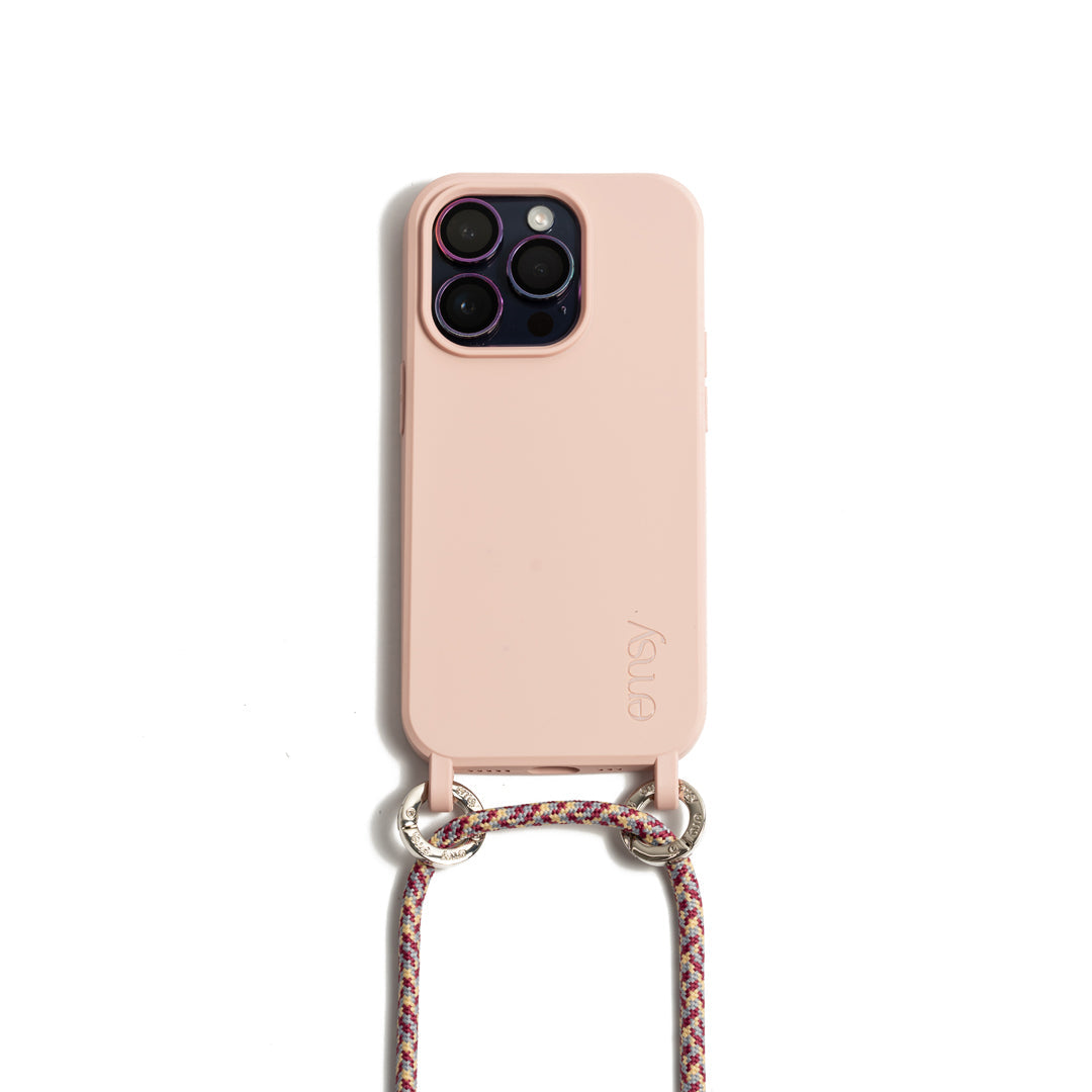 Emsy Australia crossbody phone cases are compatible with iPhone, Samsung models. The cases offer protection with durable cords, keeping phones secure with fashionable coloured ropes to elevate your style. Fashion hands-free phone accessories