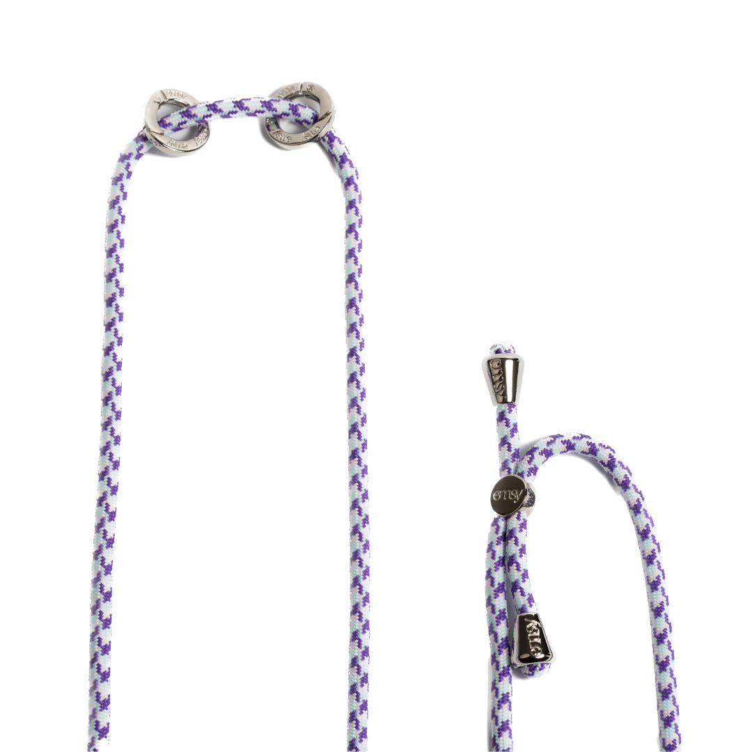 Emsy Australia crossbody phone cases are compatible with iPhone, Samsung models. The cases offer protection with durable cords, keeping phones secure with fashionable coloured ropes to elevate your style. Fashion hands-free phone accessories.