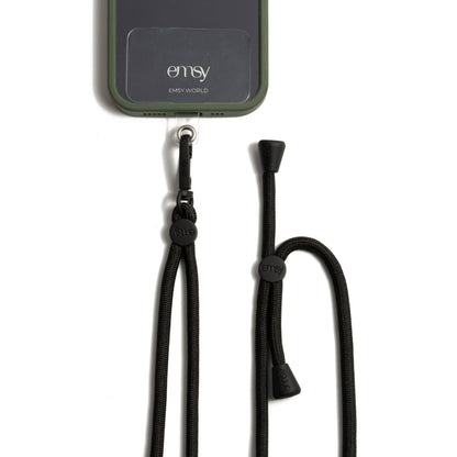Universal phone patch designed to convert any iPhone, Samsung, or Huawei model into a crossbody phone case. This versatile accessory features a durable adhesive back that attaches securely to your smartphone, allowing you to add a crossbody strap for hands-free convenience. Ideal for on-the-go activities, it ensures your phone is always accessible while providing a modern, practical way to carry your device. Perfect for those who value functionality and style.