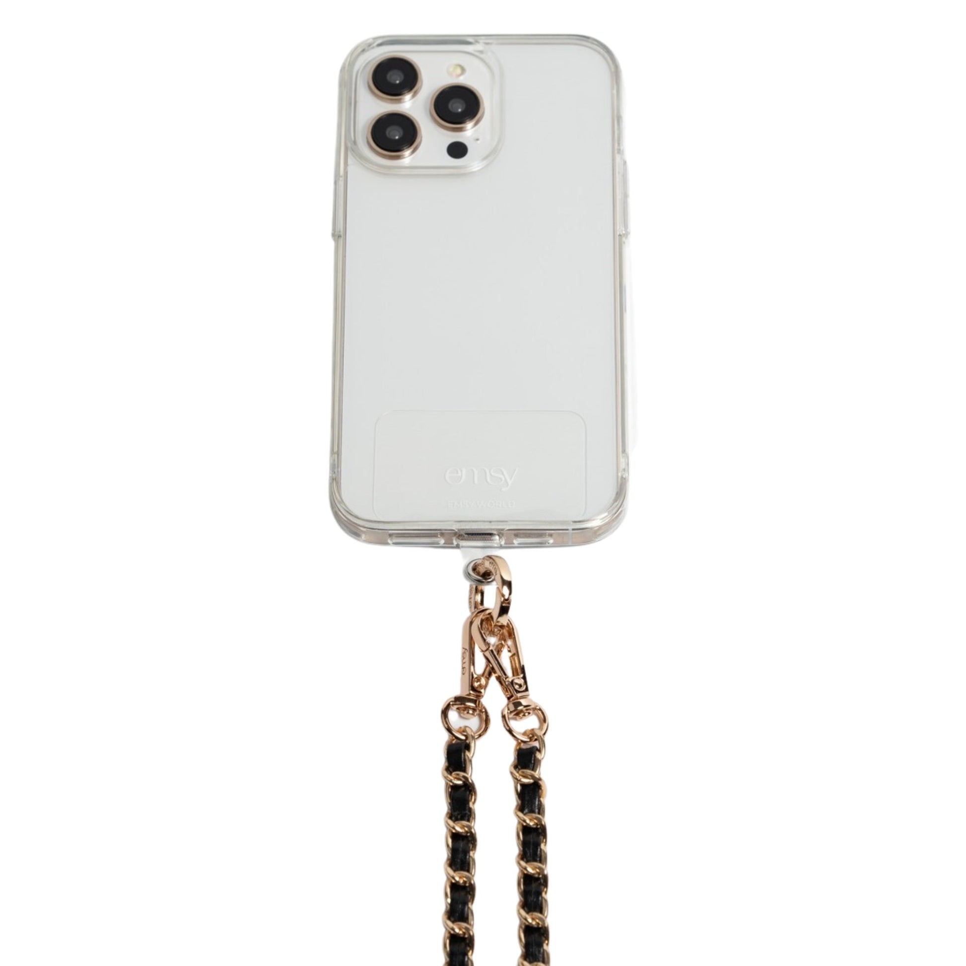 Universal phone patch designed to convert any iPhone, Samsung, or Huawei model into a crossbody phone case. This versatile accessory features a durable adhesive back that attaches securely to your smartphone, allowing you to add a crossbody strap for hands-free convenience. Ideal for on-the-go activities, it ensures your phone is always accessible while providing a modern, practical way to carry your device. Perfect for those who value functionality and style."