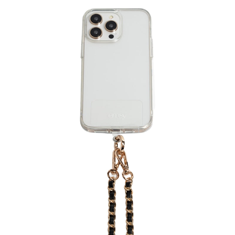 Universal phone patch designed to convert any iPhone, Samsung, or Huawei model into a crossbody phone case. This versatile accessory features a durable adhesive back that attaches securely to your smartphone, allowing you to add a crossbody strap for hands-free convenience. Ideal for on-the-go activities, it ensures your phone is always accessible while providing a modern, practical way to carry your device. Perfect for those who value functionality and style."