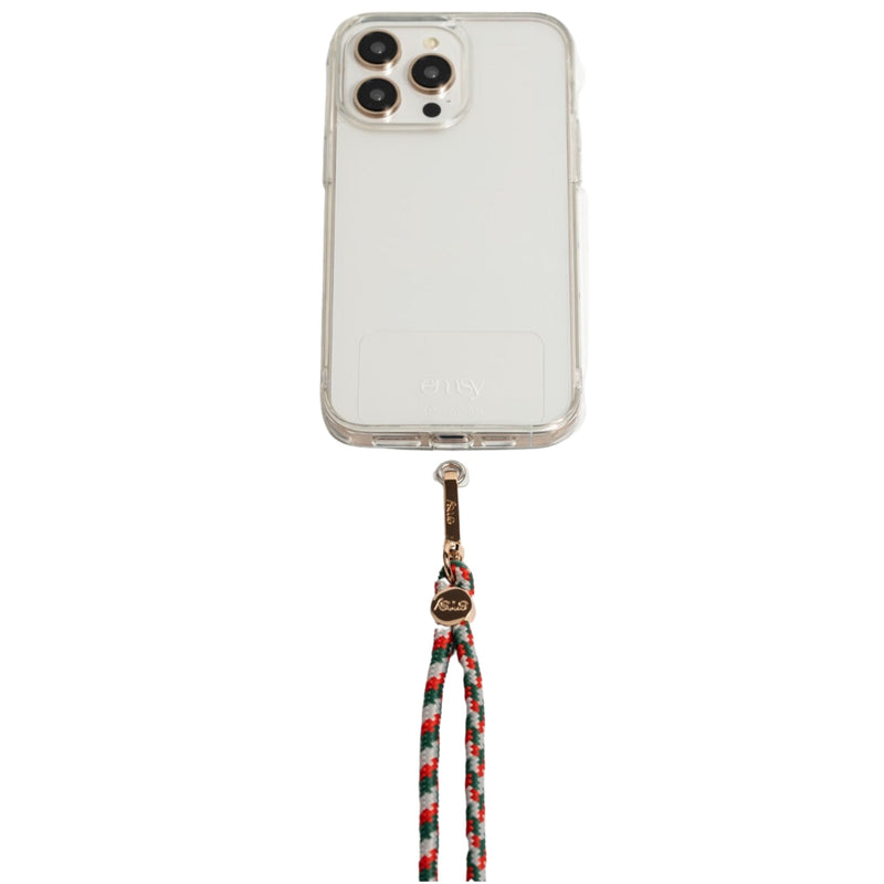 Universal phone patch designed to convert any iPhone, Samsung, or Huawei model into a crossbody phone case. This versatile accessory features a durable adhesive back that attaches securely to your smartphone, allowing you to add a crossbody strap for hands-free convenience. Ideal for on-the-go activities, it ensures your phone is always accessible while providing a modern, practical way to carry your device. Perfect for those who value functionality and style.