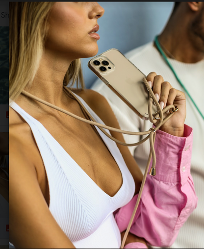 Universal phone patch designed to convert any iPhone, Samsung, or Huawei model into a crossbody phone case. This versatile accessory features a durable adhesive back that attaches securely to your smartphone, allowing you to add a crossbody strap for hands-free convenience. Ideal for on-the-go activities, it ensures your phone is always accessible while providing a modern, practical way to carry your device. Perfect for those who value functionality and style.