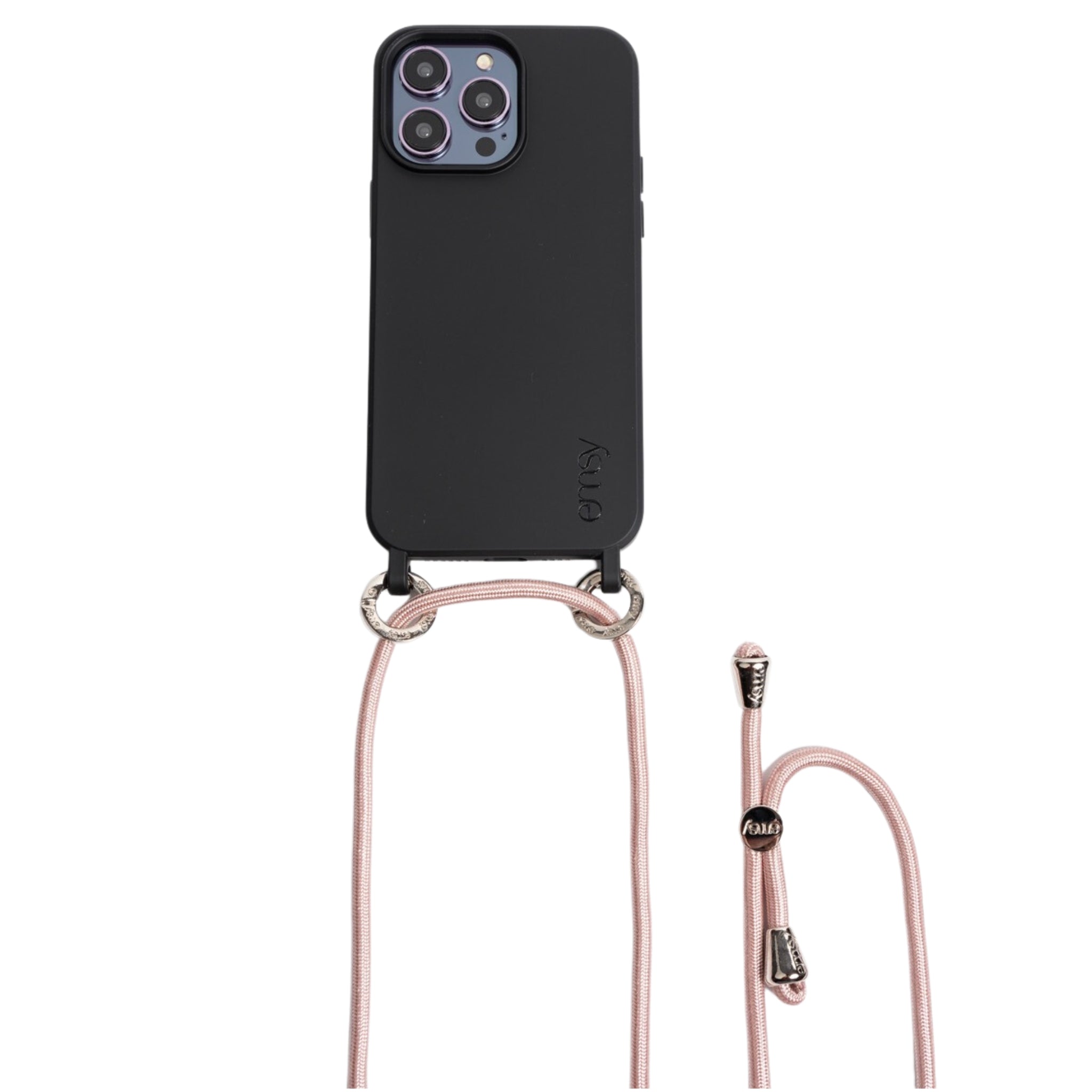 Emsy Australia crossbody phone cases are compatible with iPhone, Samsung models. The cases offer protection with durable cords, keeping phones secure with fashionable coloured ropes to elevate your style. Fashion hands-free phone accessories