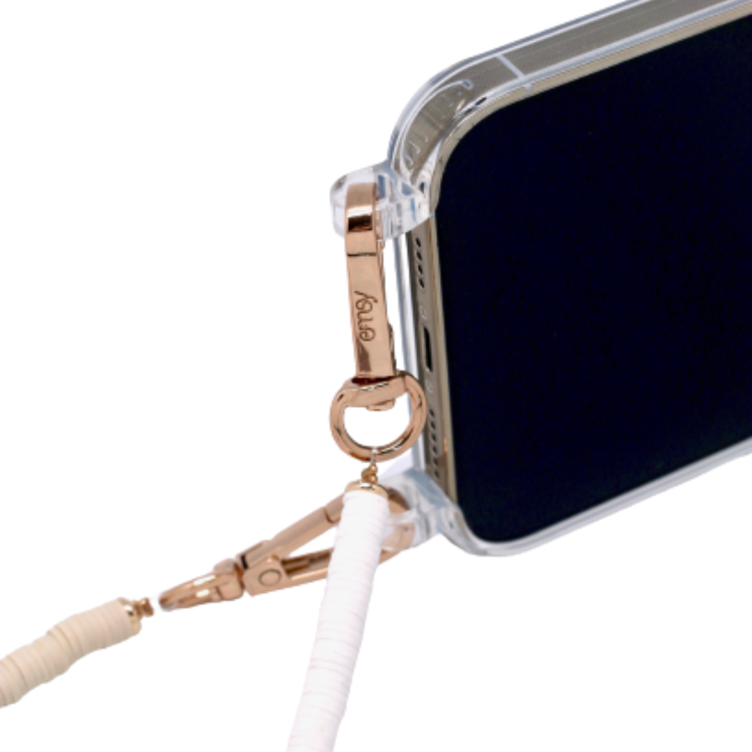 Chain strap, a utility wrist strap or a rope wrist strap the perfect solution to keep your phone safe while keeping your hands free. Discover collection including 2-in-1 utility cross-body strap, the stylish rope cross-body strap.